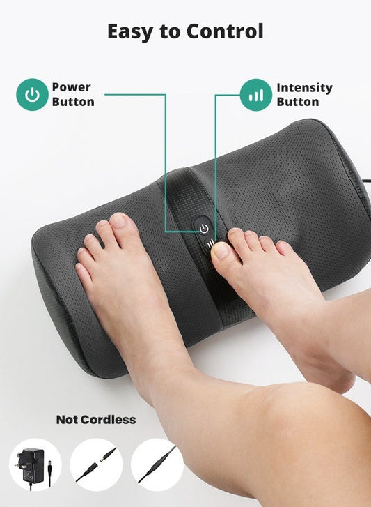 Foot Massager with Heat, Feet and Calf Massager Machine with Massage Roller